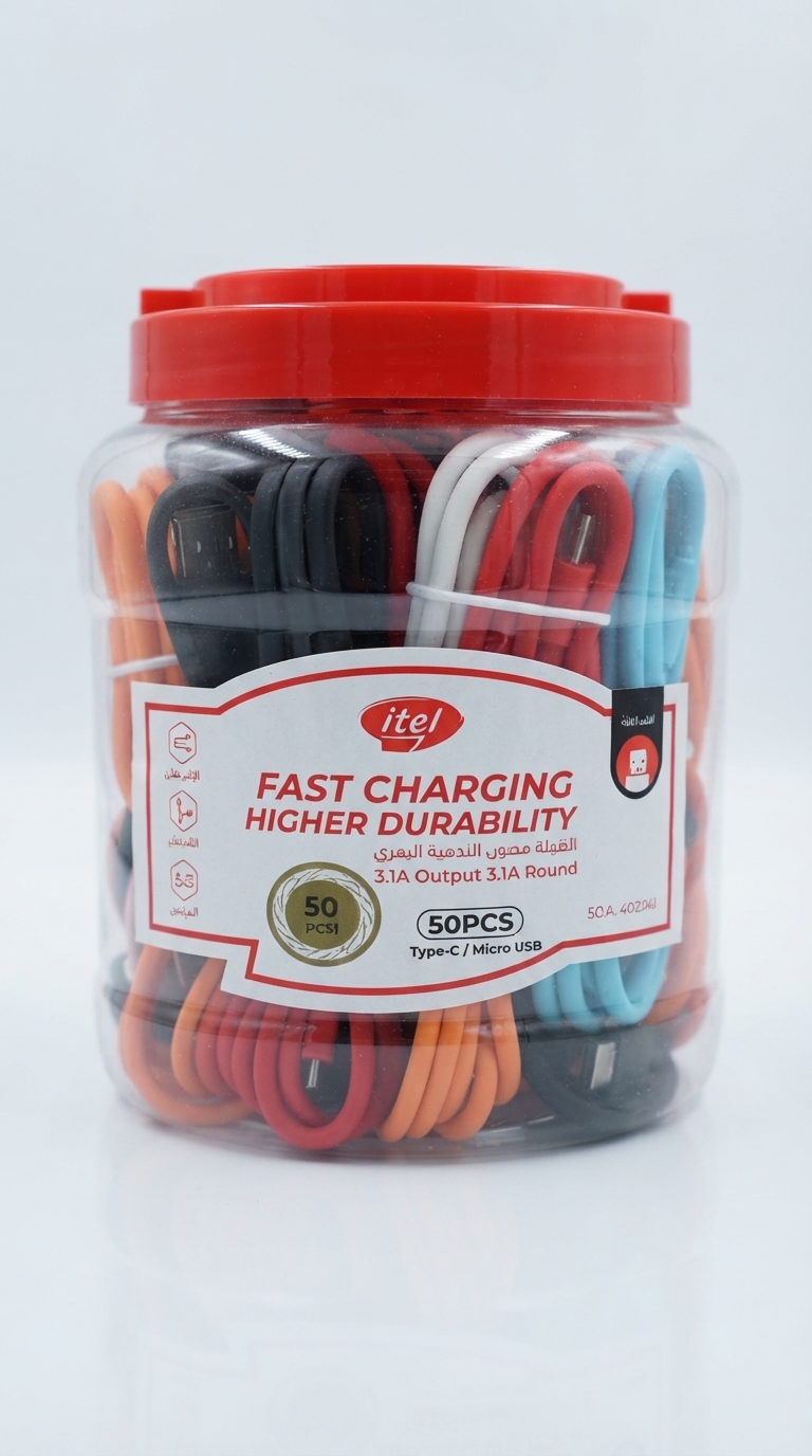 DataCableitelICD-C21J 2.1A 1MRound5Color